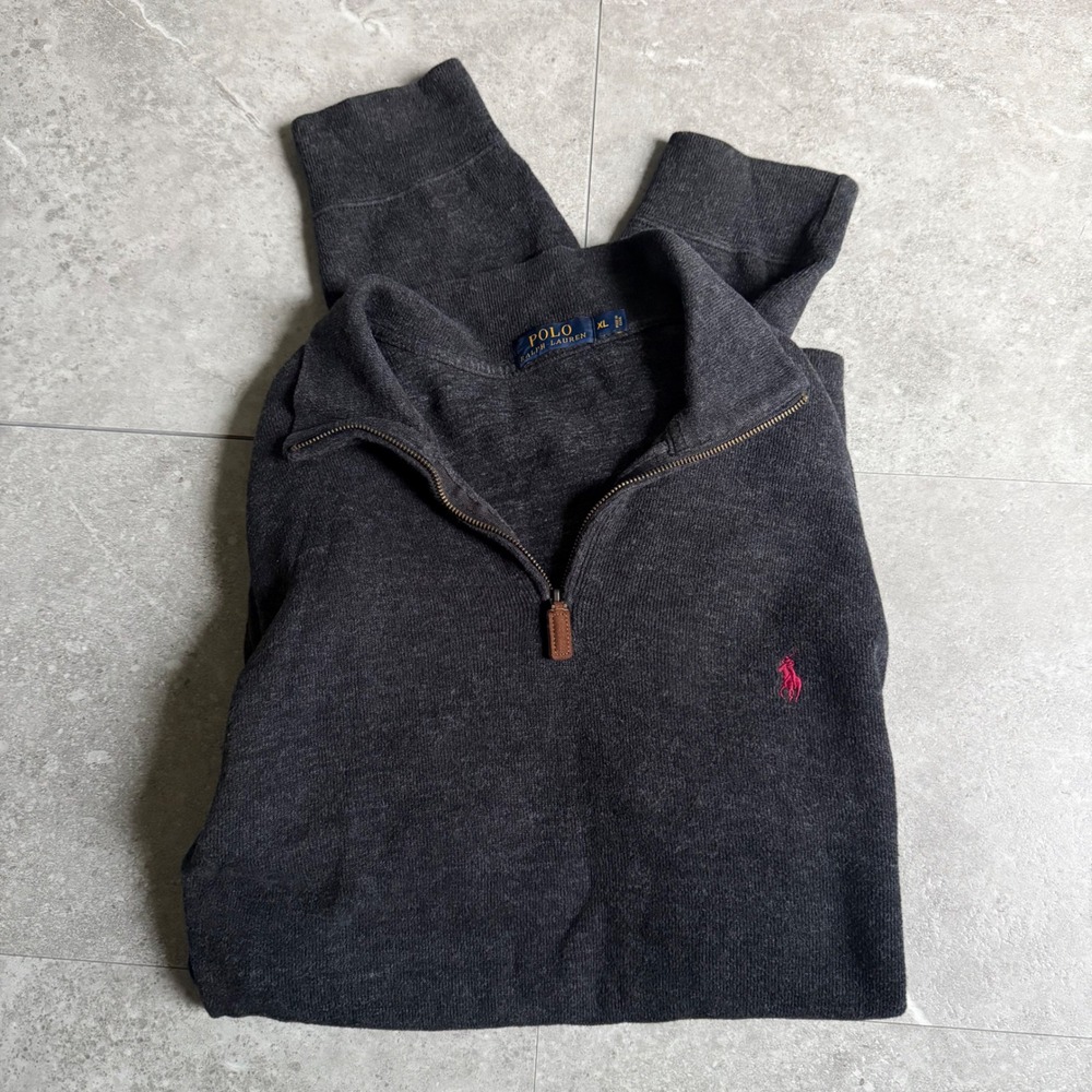 Polo Ralph Lauren Quarter Zip Pullover Sweater XL
